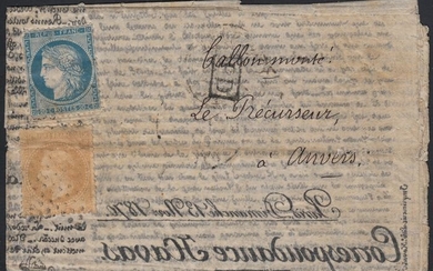 France 1870 - ‘Le Général Uhrich’ balloon mail on correspondence from Havas bound for Belgium - Signed Brun.
