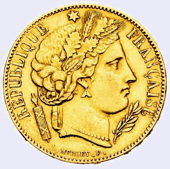 France - 20 Francs 1850-A Ceres - Gold
