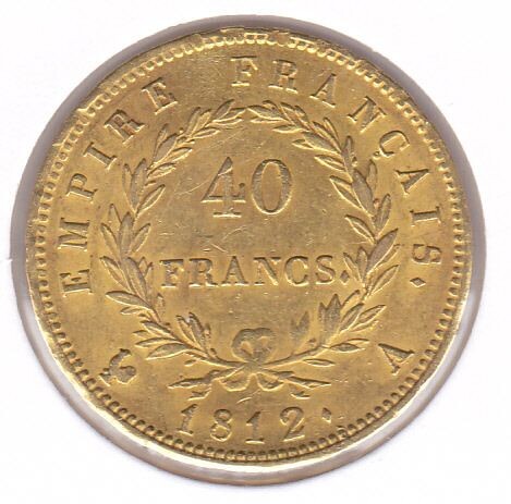 France - 40 Francs 1812 A - Gold