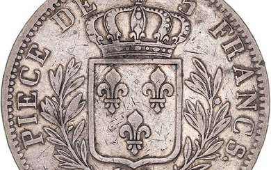 France. Louis XVIII (1814-1824). 5 Francs 1815-MA, Marseille