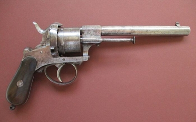 France - ca. 1860 - ROLLAND & RENAULT - Long Model Gentlemen Type - Double action (DA) - Pinfire (Lefaucheux) - Revolver - 9mm Cal