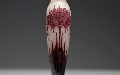 French glass Art Deco vase