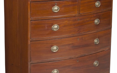 George III Style Inlaid Mahogany Chest of Drawers