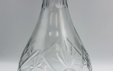 Glass decanter Classic Ilguciem glass factory design. Without defects.