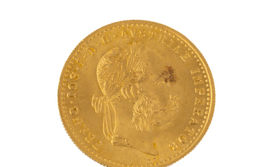 Gold coin 1 ducat , Austria-Hungary, Franz Joseph I., 1915,...