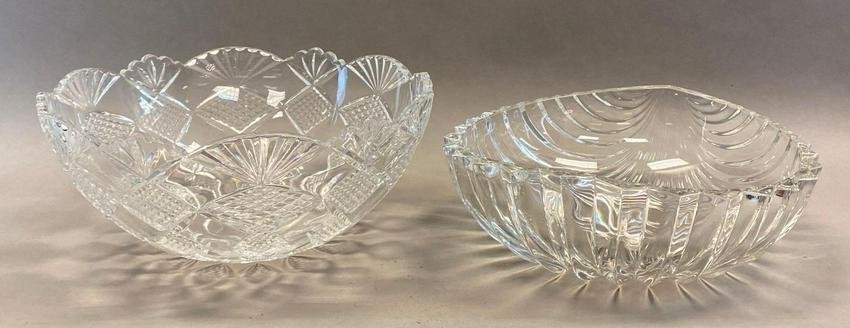 Group of 2 Crystal Punch Bowls