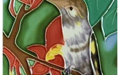 Handpainted Hummingbird Ceramic Art Tile