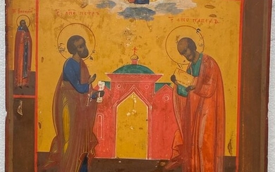 Icon, Peter and Paul - Wood - 19th century