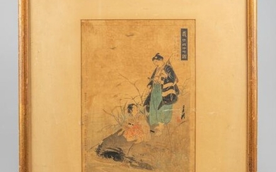 Important Japanese Antique Wood Block Printing by