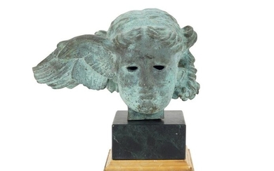 Italian Bronze Bust of "Hypnos", the God of Sleep