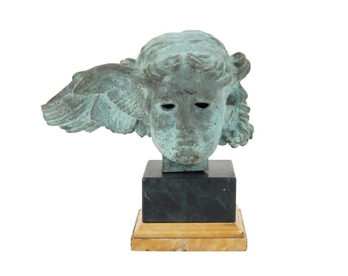 Italian Bronze Bust of "Hypnos", the God of Sleep