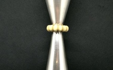 Italian Silver Design Vase - .800 silver - Italy - Mid 20th century