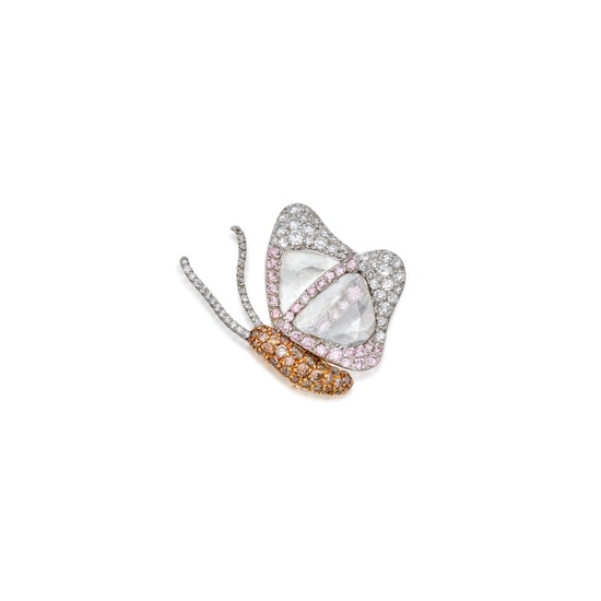 JAR, Paris Diamond and Colored Diamond Clip-Brooch