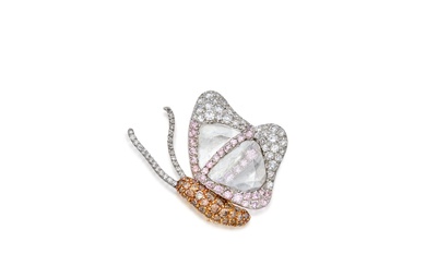 JAR, Paris Diamond and Colored Diamond Clip-Brooch