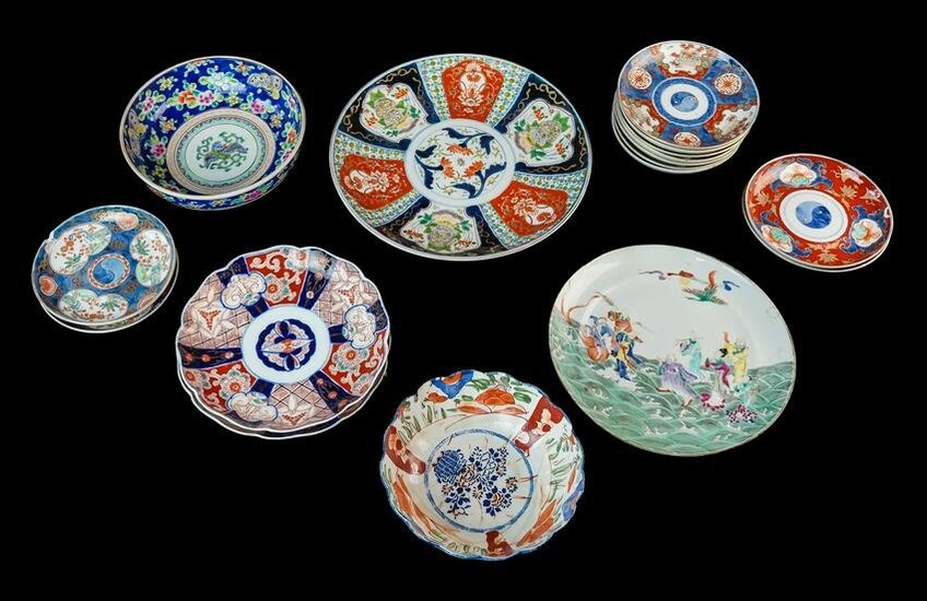 Japanese Imari and Chinese Porcelain Dishes