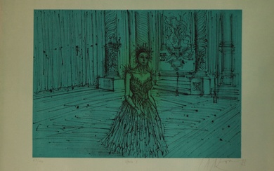 Jean CARZOU (1907-2000). Opéra II. Lithographie en couleurs, signée au crayon en bas à droite...
