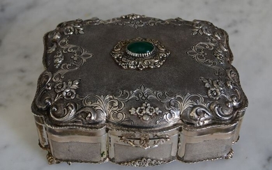 Jewellery box (1) - Silver - Italy - First half 20th century