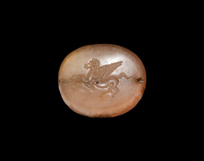 Large Greek Gemstone with Pegasus