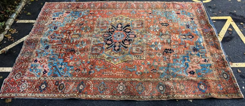 Large Hand Knotted Wool Turkish Sindirgi Carpet