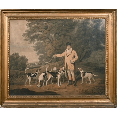 Late 18th Century English School. A Master and Hounds, Engra...