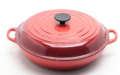 Le Creuset Red Enameled Cast Iron Dutch Oven