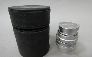 Leica Ernst Leitz GmbH Wetzlar Summicron f 9cm 90mm 1:4 Lens in Case