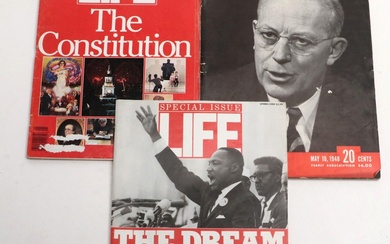 "Life" Magazines with Martin Luther King Jr. and More, Mid-Late 20th Century