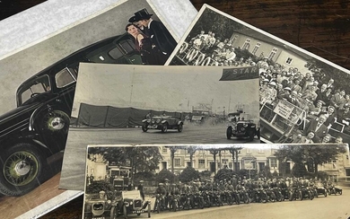 Loose quantity of early 20th century photographs and ephemera, some motoring interest