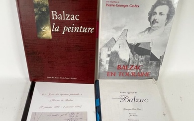 Lot de 4 ouvrages : Balzac et la peinutre. Musée des beaux arts de Tours....