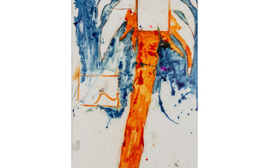 MARIO SCHIFANO (1934-1998) Palma 1973 smalto e acrilico su tela cm 200x93...