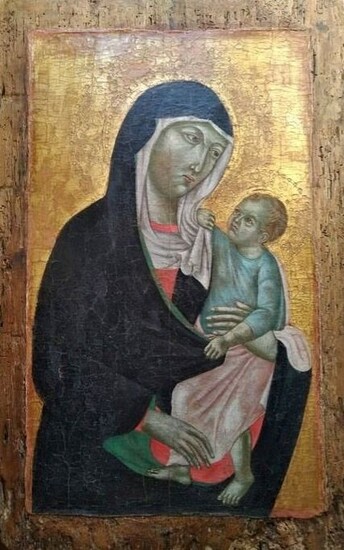Maestro Senese antico - Madonna con il Bambino