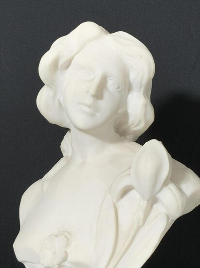 Marble Bust Sculpture of Woman