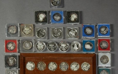 Mardi Gras- Group of 36 Sterling Silver Doubloons