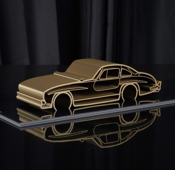 Mercedes-Benz 300 SL - 1/12 Car Sculpture- 1/30 PCS - Legends Cars® - By Automobilia Art® - Art Sculpture - 2024
