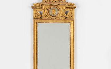 Mirror, Gustavian style, mid-20th century.