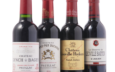 Mixed Half-Bottles of Left Bank Bordeaux 2011-2016 25 Half-Bottles (37.5cl)...
