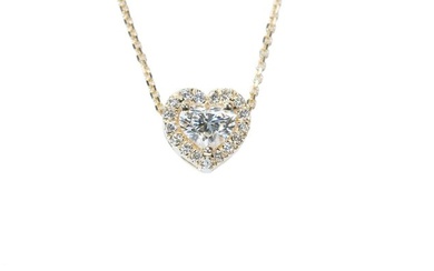 Necklace Yellow gold Diamond (Natural) - Diamond
