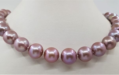 No Reserve Price - 11x14mm Beautiful Colour Edison Freshwater pearls - Necklace
