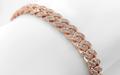 No Reserve Price - 2.18 Carat Pink Diamonds Bracelet - Rose gold