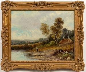 Oil on Canvas, English School Landscape