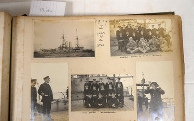 PHOTOGRAPHS. Album of Commander C. W. Tinson, Naval interest...