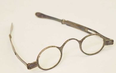 Pair of George III silver-mounted spectacles