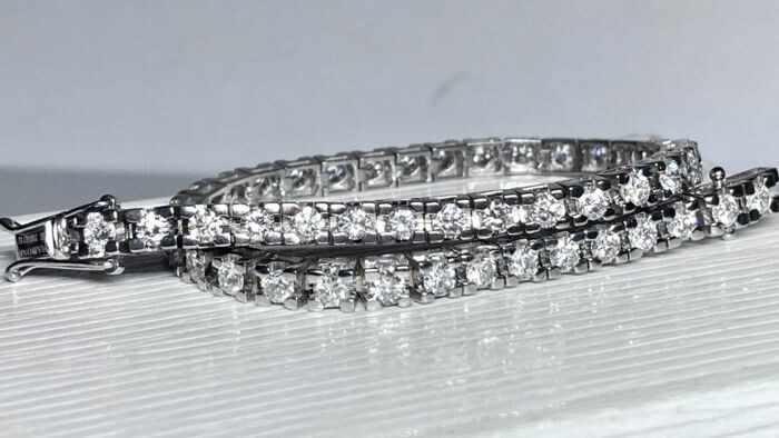 Pala Diamond Luxury - 18 kt. White gold - Bracelet - 4.51 ct Diamonds - Diamond