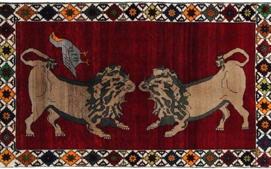 Perser Gabbeh Tier Motive - Carpet - 190 cm - 106 cm