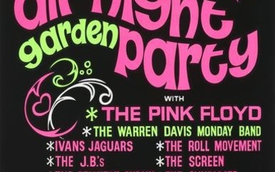 Pink Floyd An 'All Night Garden Party' Concert Poster, 1967
