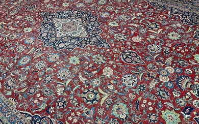 Prachtvoller Keschan Kork Signiert vom Knüpfmeister - Carpet - 475 cm - 330 cm