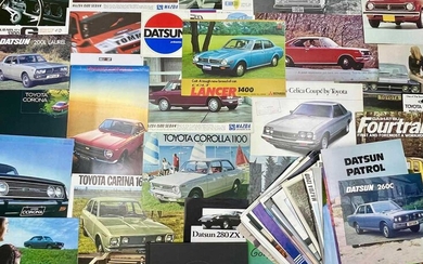 Quantity of Japanese Vehicle Sales Brochures Offered without reserve