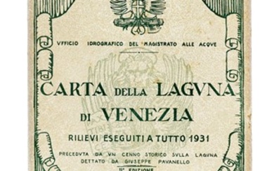 Raffaele Molin (Attivo nella seconda met del XIX secolo, ), Carta Topografica della Laguna di Venezia. Litografia Corradini Editrice, 1864.