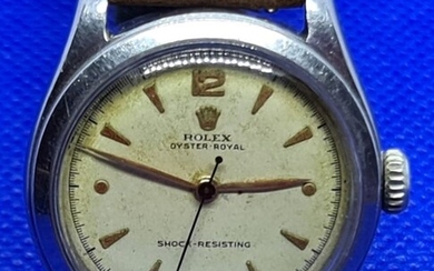 Rolex Geneva - Stahlarmbanduhr Oyster Royal- Kaliber 710 - 6144 - Unisex - Schweiz um 1950