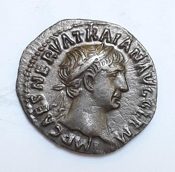 Roman Empire Trajan (AD 98-117). AR Denarius, Rome, AD 101-102